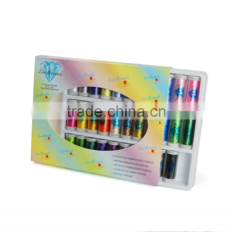 Superior Quality Polyester Embroidery Thread 200 Meters Per Spool