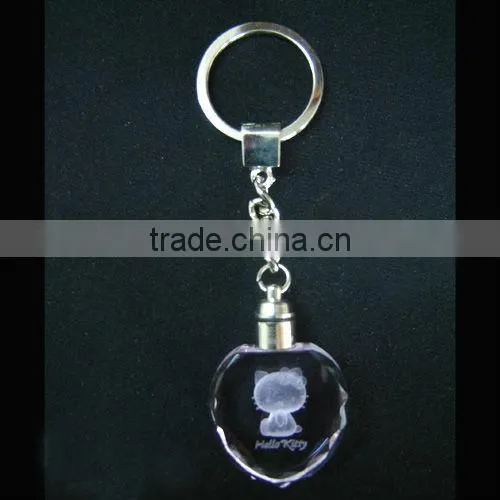 high quality crystal Football key chainwith souvenir gift