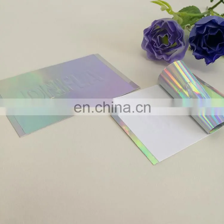 Self-adhesive removable radium laser sticker stress convex sticker customized