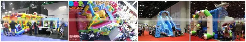 commercial giant inflatable slide n slip combo