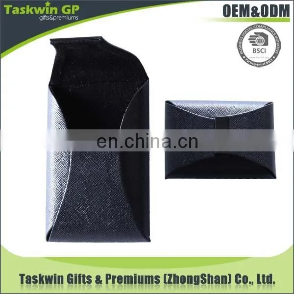 China wholesale customized brand logo leather case for business card