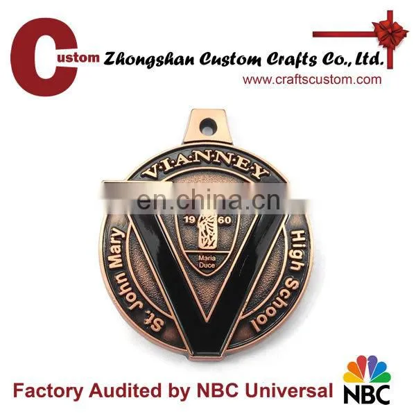 Wholesale soft enamel custom art collectible gold silver 3d medal