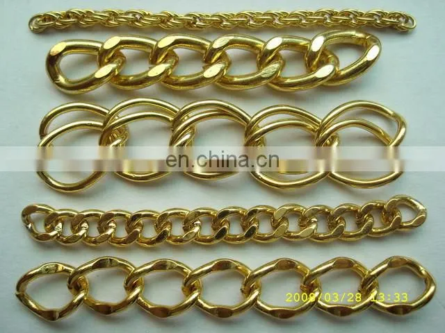 Fancy Decorative alloy chain links /Snake Metal Chain Links of Bag / Shoes/Clothing Accessory