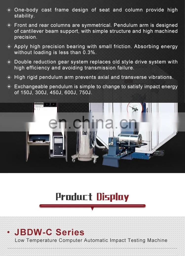 Full Automatic Astm Izod Impact Testing Machine Charpy Impact Testing Machine Price