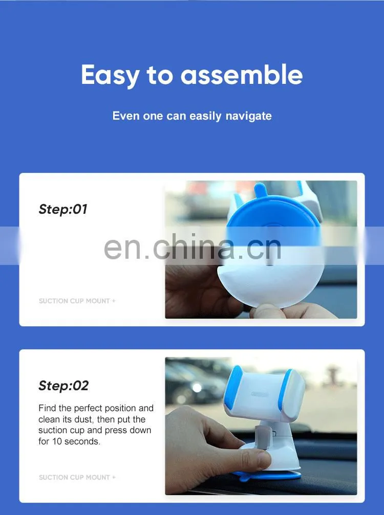 Joyroom JR-OK1 hot selling single pull suction cup holder for mobile phone