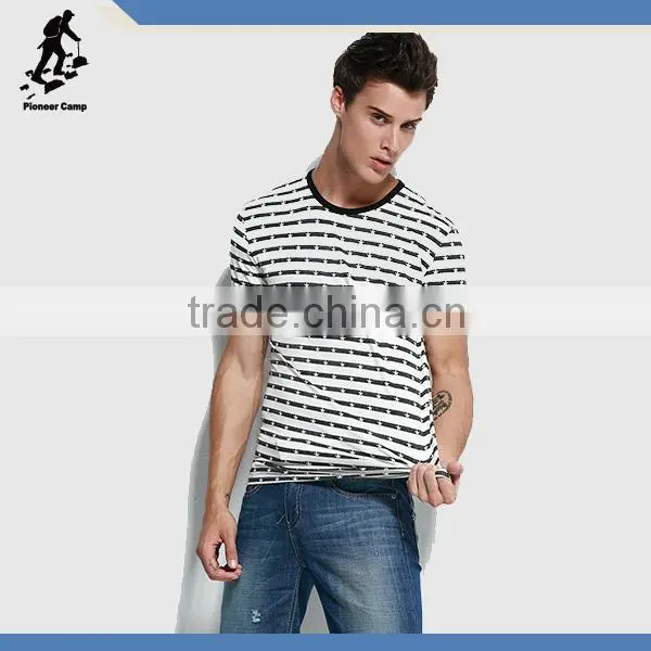 Fashion striped men t shirt with good quality