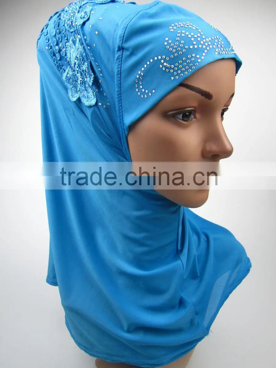Fashion Applique HIJAB 12colors islamic Merly adult headscarf shawl