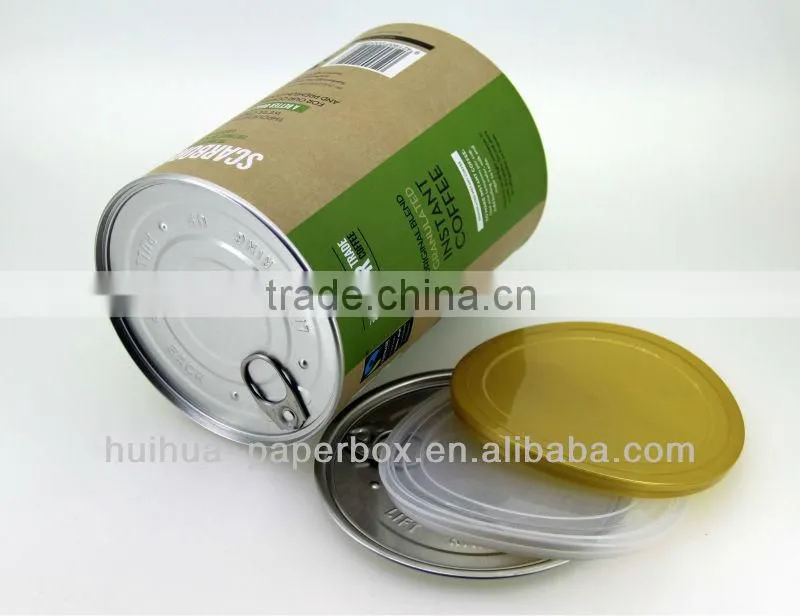 hot coffee package round paper tube