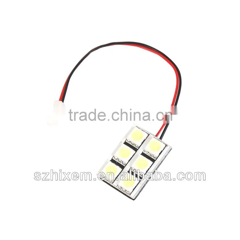 Auto LED Dome light PCB/Interiro Light-24SMD5050 with T10 Festoon connector LED Reading light Roof Light