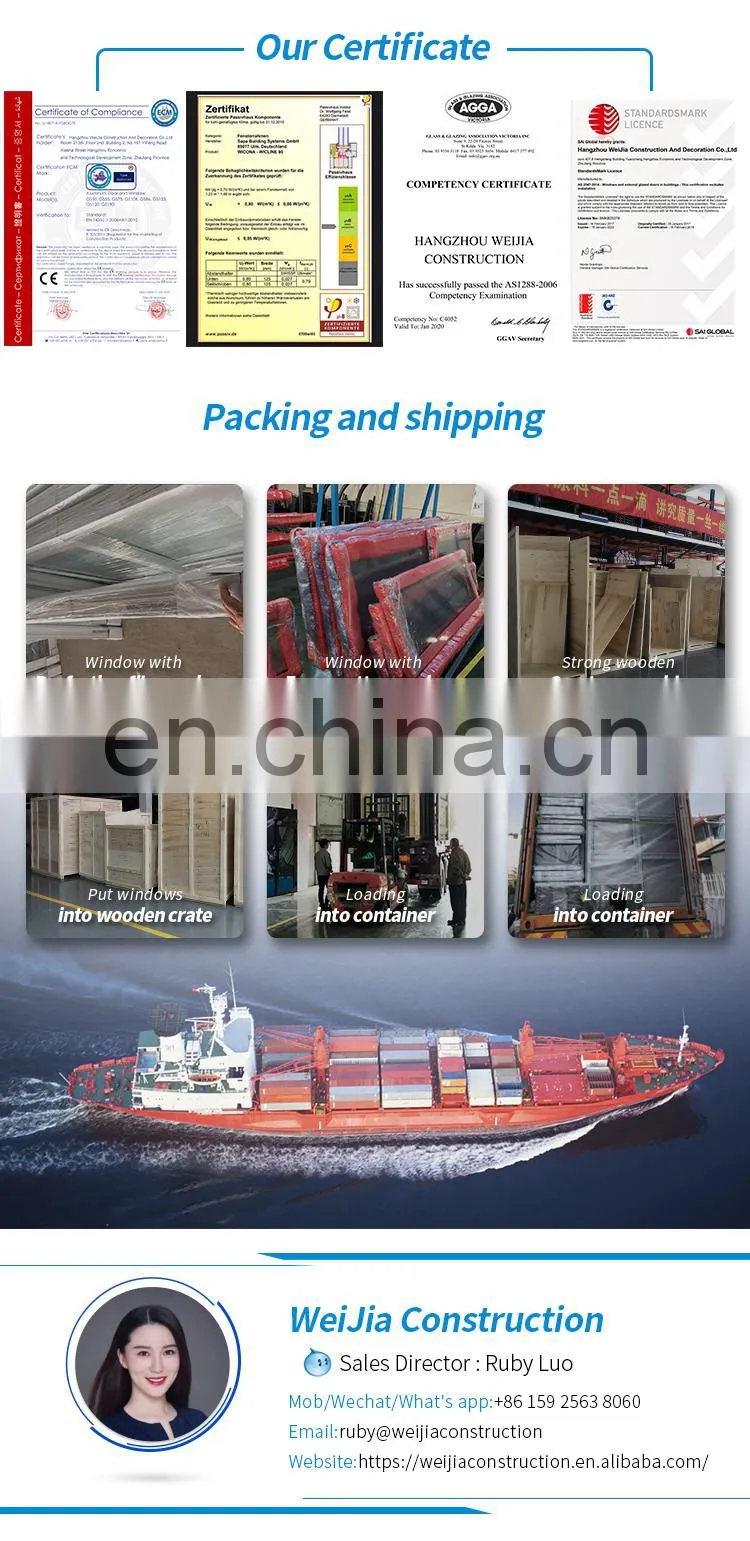 china aluminum door for external price aluminium bi-folding glass door
