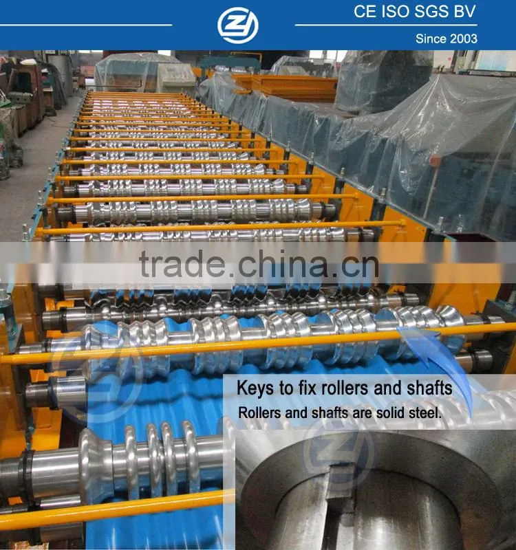 Aluminum Step Tile Roof Roll Forming Machine