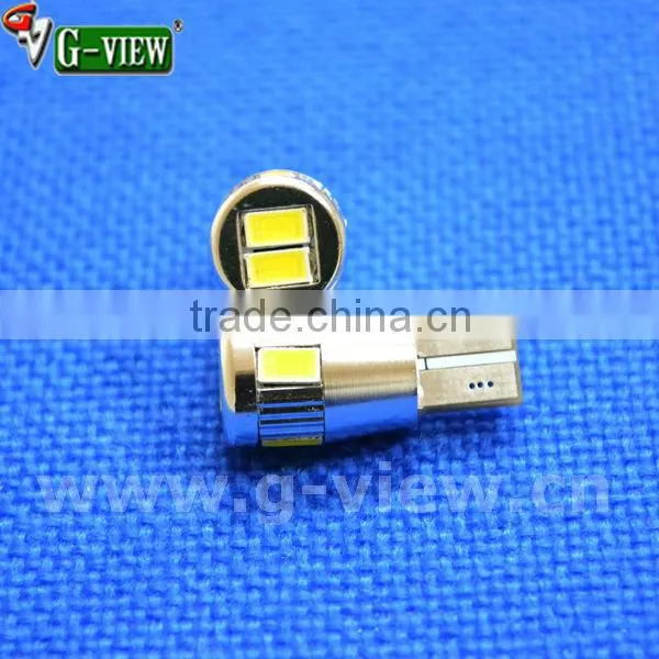High Light T10 168 6 SMD 5630 LED Bulb Error Free Car Canbus Light 210LM HGCA led car light
