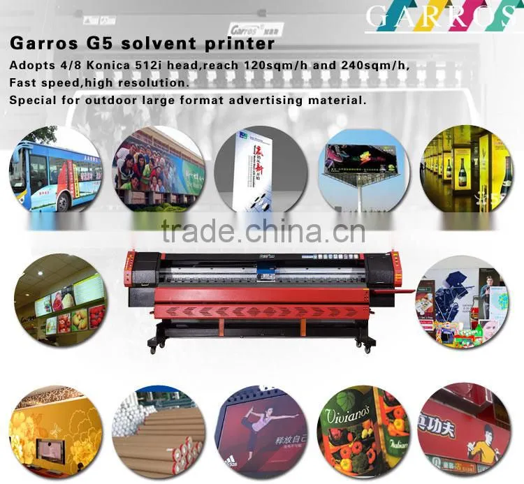 512i 30pl Print Head Large Format Digital Solvent Printer