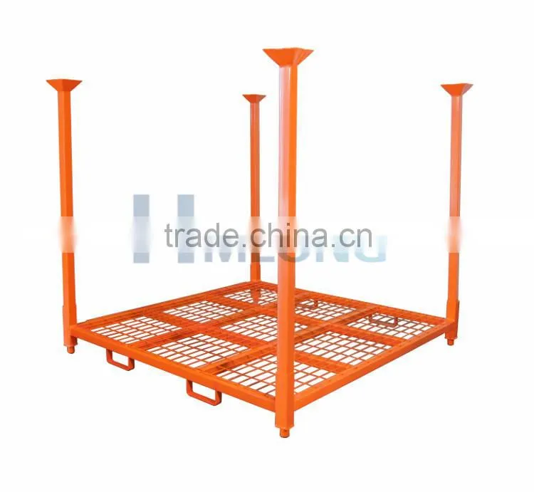 Warehouse foldable steel storage tire rack