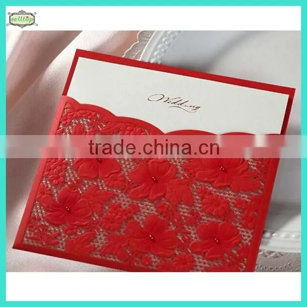 2014 hot sale indian wedding invitation cards