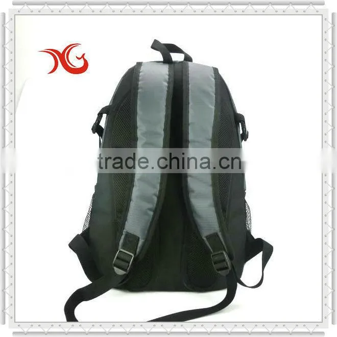 black simple sports backpack
