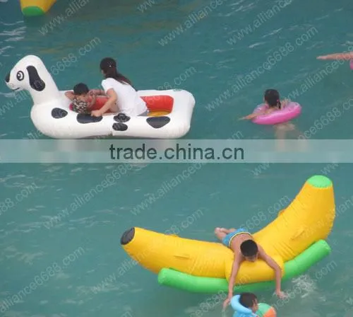 hot sale water boat for kids inflatable cartoon yellow duck