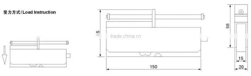 S-style sensor light of aluminium alloy