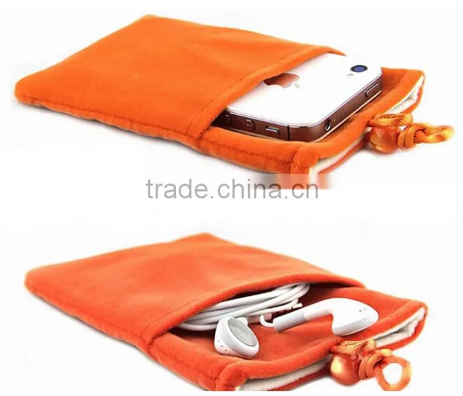 Hight Quality Custom velvet bag flock pouch Wholesale B258