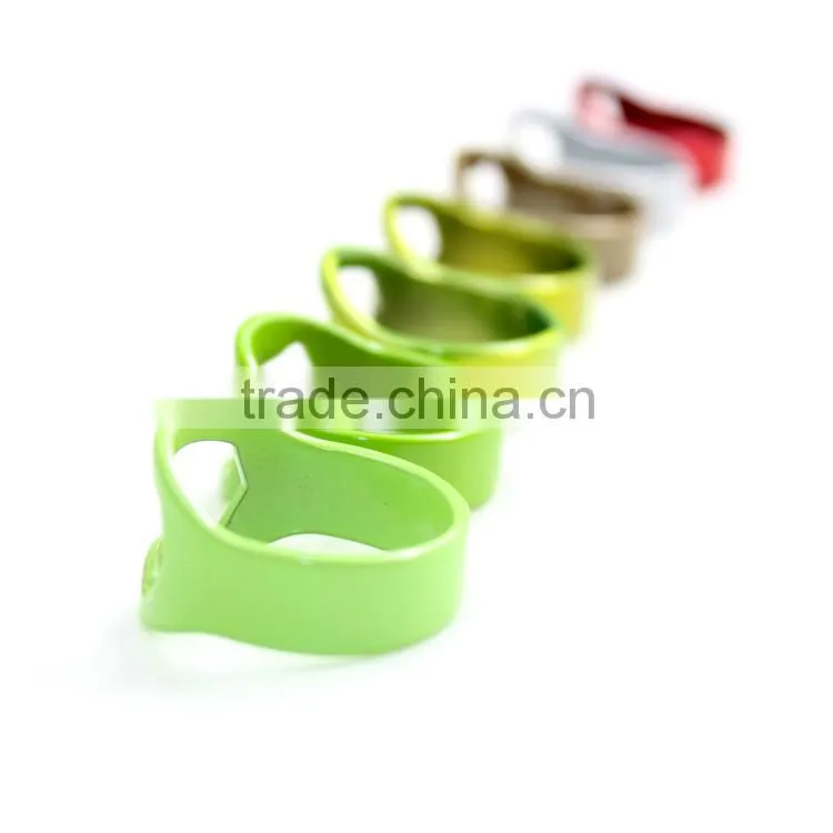 Promotional stainless steel finger ring bottle opener