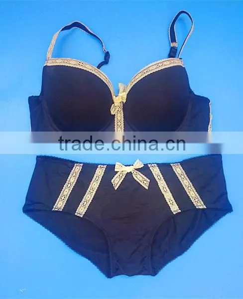 Microfiber Plus Size Bra Set, Bras and Panties