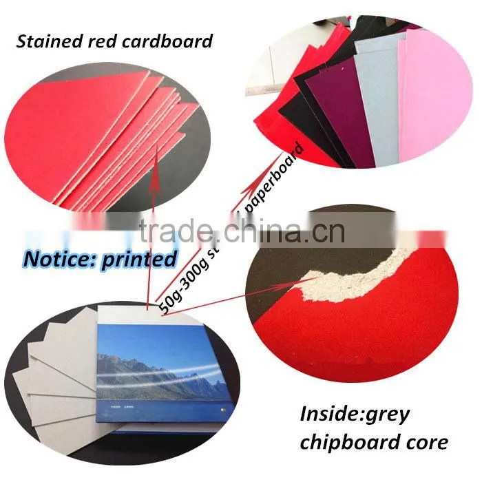 200g/250g red color paperboard /red box paper