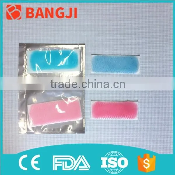Menthol smell cooling gel fever patch for both adults and children