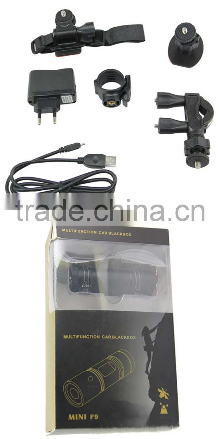 F9 mini dv sport outdoor fishing mini waterproof camera