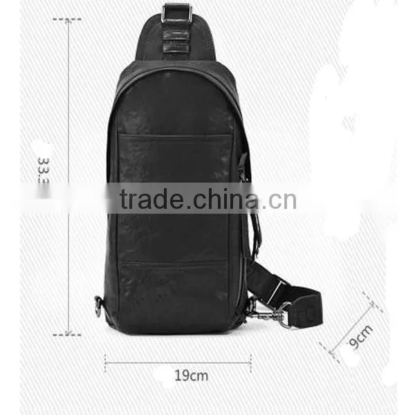 Fashion Style PU Leather Single Shoulder Bag Chest Single Backpack waist bags for men