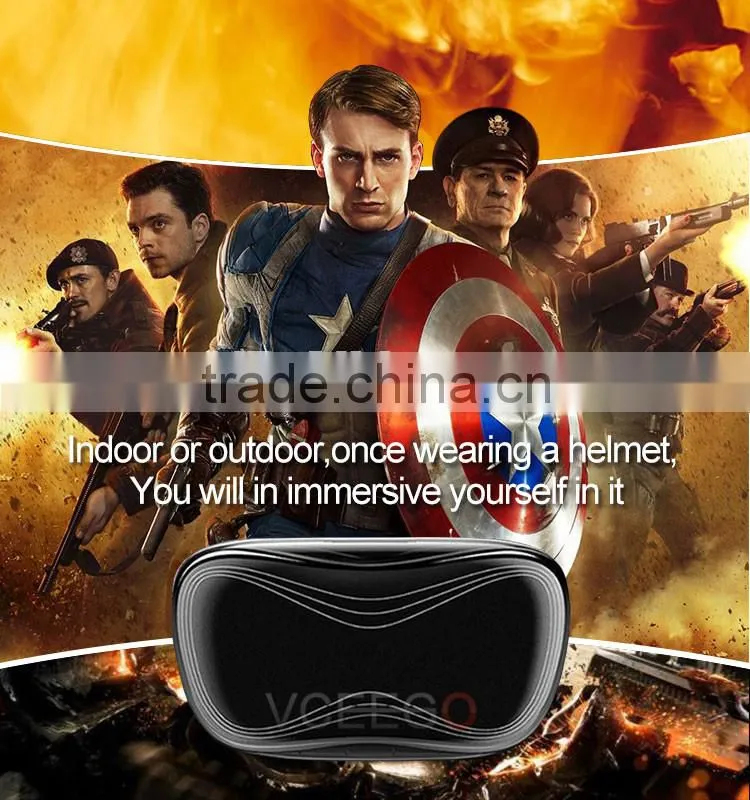 New arrival powerfull virtual reality 3d glasses with custom logo support 3D VR BOX movie/games/video all In one