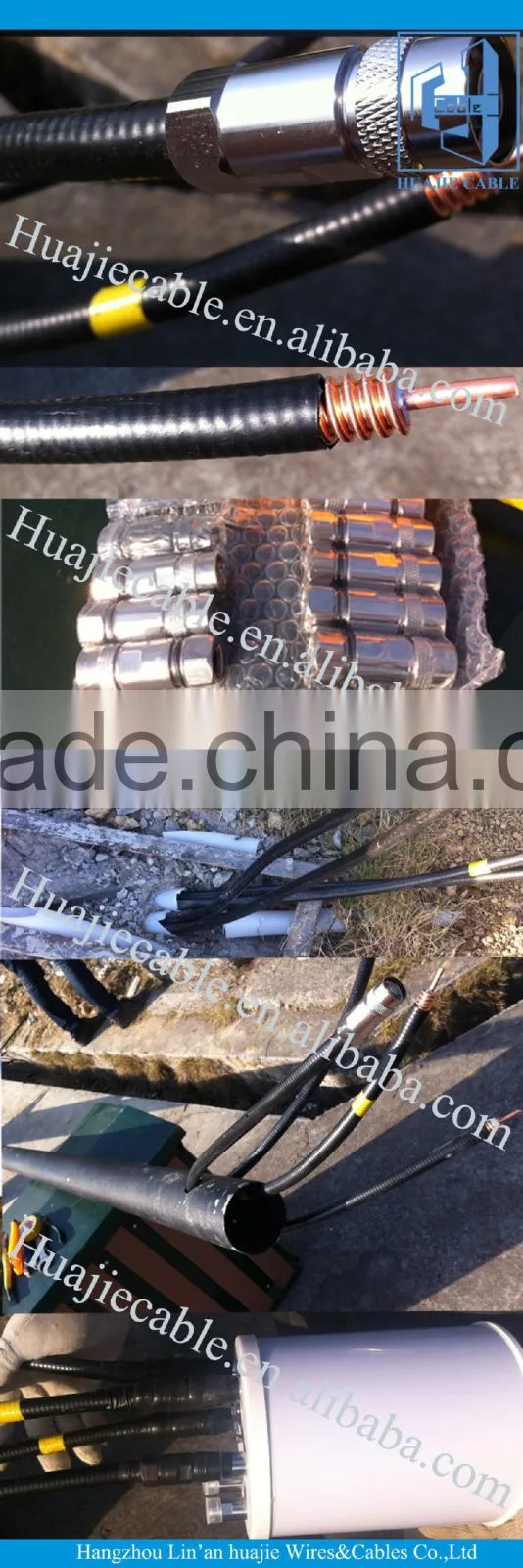 RF cable 1/2" 7/8" N DIN connector