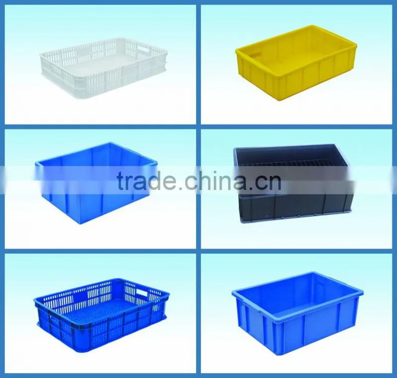 Euro Standards PP Plastic Turnover Box with wheels / High Quality wheels Plastic Turnover Box