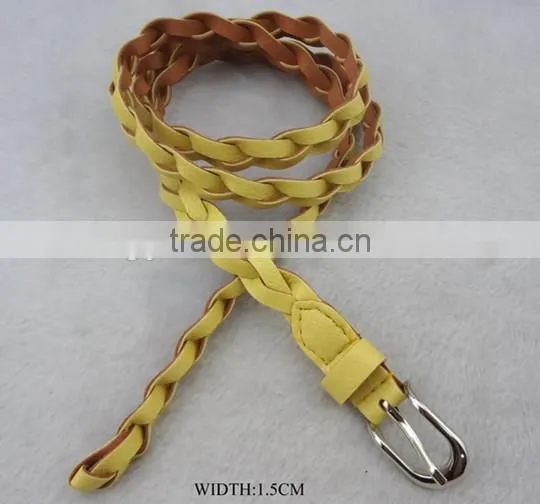 1.5CM Width Braided PU Belt For Women -- E1527