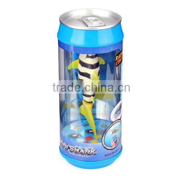 Coke Can rc shark underwater moving radio control fish toy