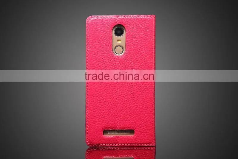 KDS Simple Version Genuine Leather Flip Case for Xiaomi Redmi Note 3 MT-5203