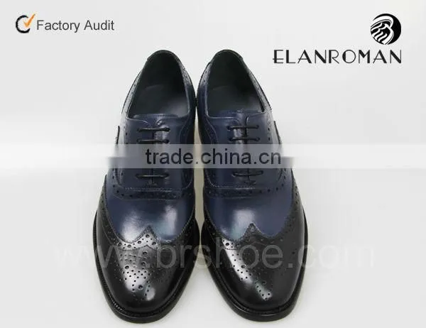 Newest brogue genuine leather men shoes