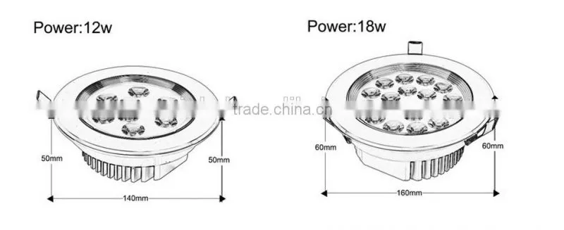 High power High Quality Led Downlight 7watt