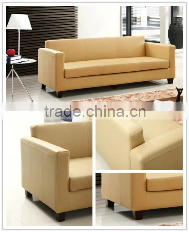 Cheap 3-seater waiting chair leather chair
