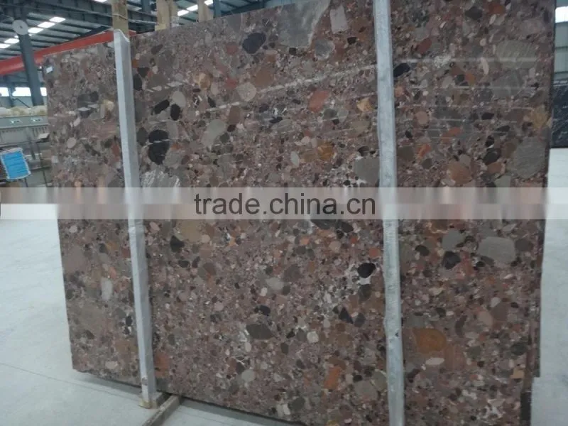 Red pepple marble stone slab price per square meter