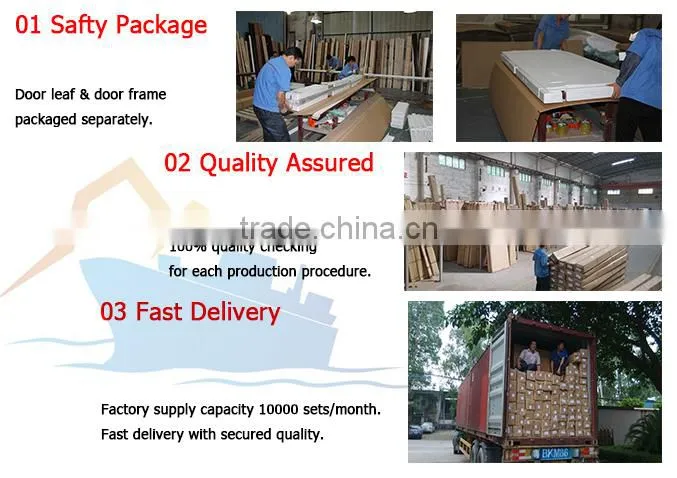 Flower carving wooden glass door new design