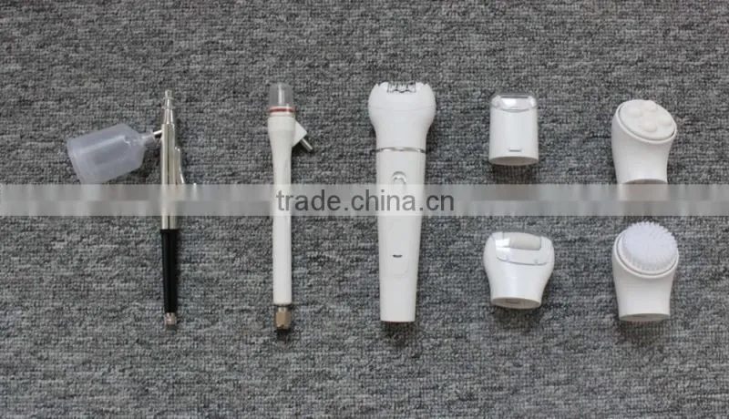 Multifunction facial cleaning brush microdermabrasion skin jet peel machine