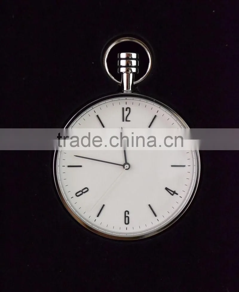 North Europe design style simple pocket watch with chain