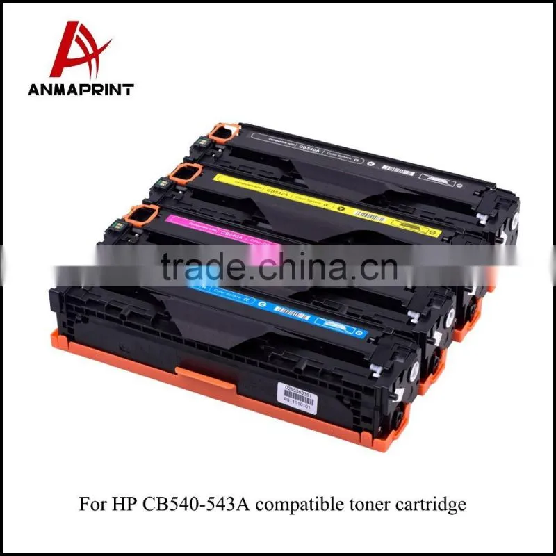 Anmaprint colored toner CB540A CB541A CB542A CB543A toner cartridge for HP CM1300/1312CM1312NFI compatible toner cartridge