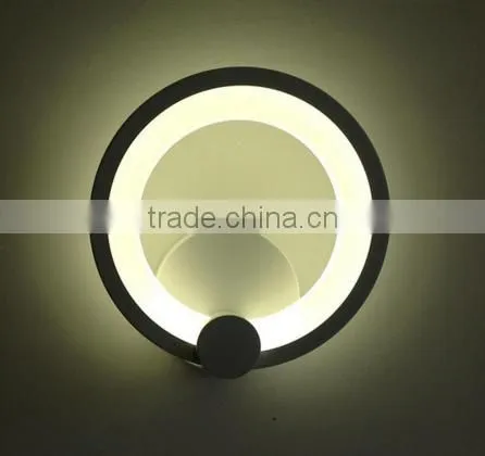 2016 Round 12W LED wall lamp Bedroom Hotel