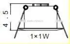 1W 12V RGB led downlight