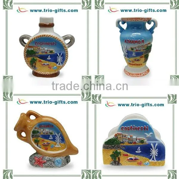 Ceramic houseware milk jar romania style