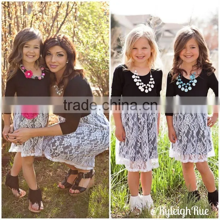 Mom and baby simple dresses for girls, fancy dresses for girls, hot sale item baby clothes wholesale