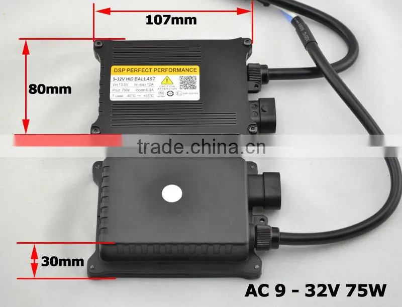 Hot Selling Factory Price Stable quality 9V to 32V 12V 75W HID Xenon Ballast