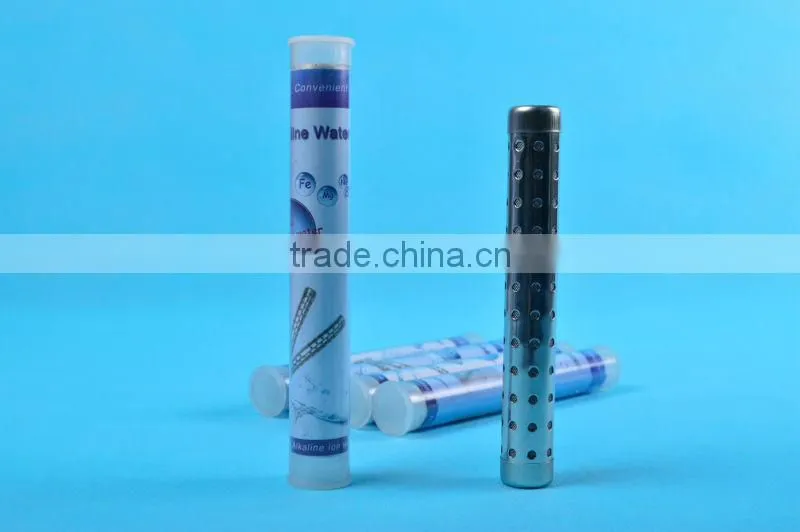 Portable water hydrogen alkaline water filter stick