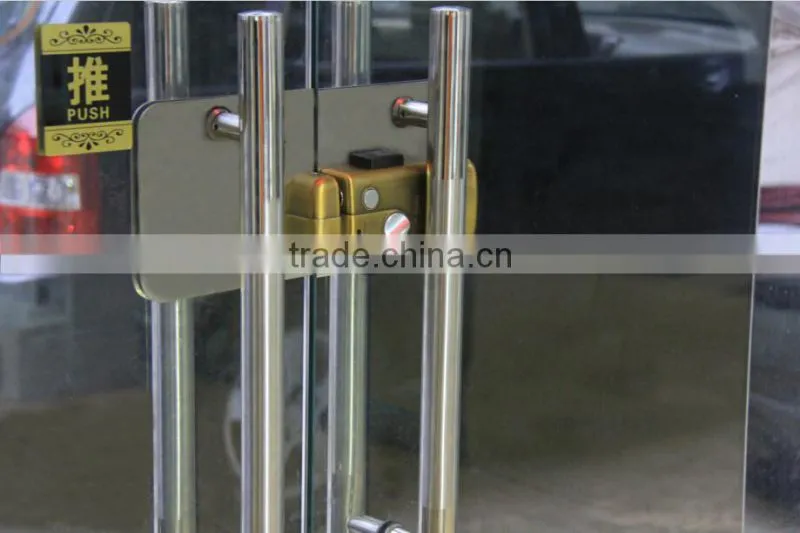 CE Mark Security Electrical Zinc Alloy Office Remote Control Frameless Door Lock for Glass Door